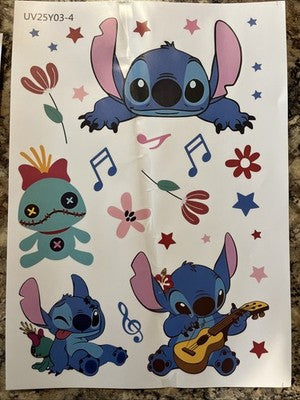 Jumbo Wall Stickers Disney Lilo & Stitch & Angel 1â-12â Wall Decor Kids Room Big