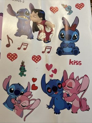 Jumbo Wall Stickers Disney Lilo & Stitch & Angel 1â-12â Wall Decor Kids Room Big