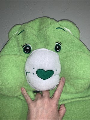NewCosPlay CareBears Goodluck Bear Green Adult Small Halloween Costume Fuzzy S