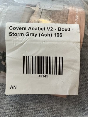 Anabei V2 Box0 Sofa Cover Storm Gray - Ash - 106 New Couch Replacement Slip Top