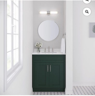 Millennium Lighting 2222-MB Trumann 2 Light 36"W LED Bath Bar, Matte Black