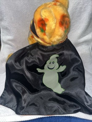 RARE LIMITED EDITION Build A Bear PUMPKIN KITTY BAB Vault Cape Halloween Mask