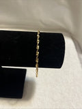 NEW Gold Bangle Bracelet Twisted Quality Fashion Jewelry Valentines Anniversary