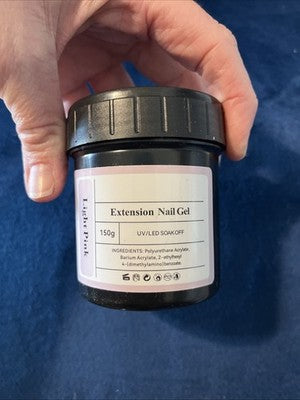 NEW 2 Extension Nail Gel UV/LED Soak Off Light Pink 150g Nails Beauty Beautician