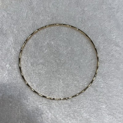 NEW Gold Bangle Bracelet Texture Quality Fashion Jewelry Valentines Anniversary