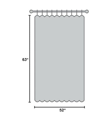TOWN & COUNTRY LUXE Exclusive Home Catarina Layered Solid Room Darkening 63x52