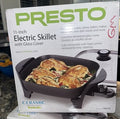 NEW Presto Black 11-inch Electric Skillet with Glass Lid 06626 Stay Cool Knob