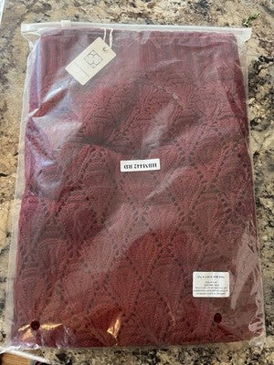 NEW Pretty Persuasions Sweater Wrap Poncho Jacket Stylish HBM442 RD Top Maroon