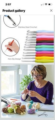 NEW Crochet Hooks Set Knitting Accessories Tools Case Aluminum knitting Needles