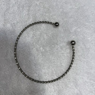 NEW Silver Bangle Bracelet Twist Quality Fashion Jewelry Valentines Anniversary
