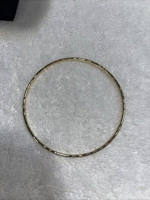 NEW Gold Bangle Bracelet Texture Quality Fashion Jewelry Valentines Anniversary