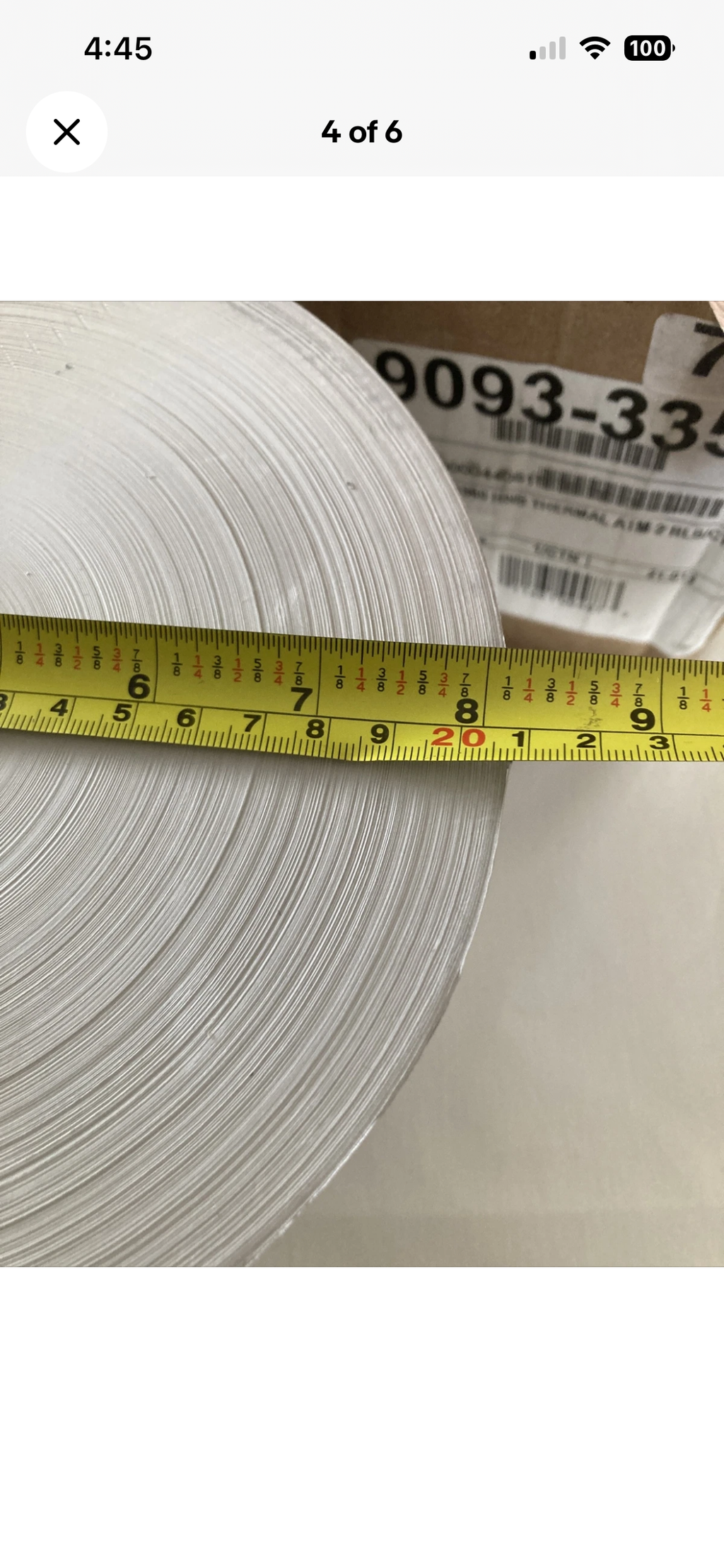 2 Rolls HNB Thermal ATM Paper Rolls 3 1/4” x 1960 Heavy Weight Thermal Receipt