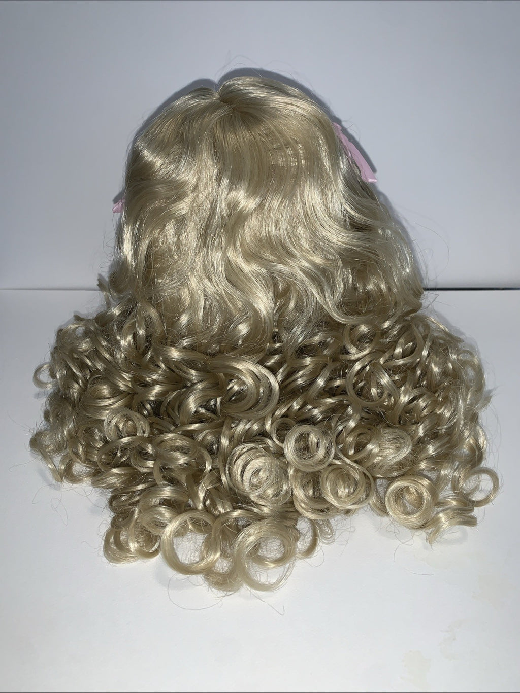 NEW Tallina's Doll Wig 15â Light Blonde Long Ringlets Style WTA3 DW435 Curly Tie