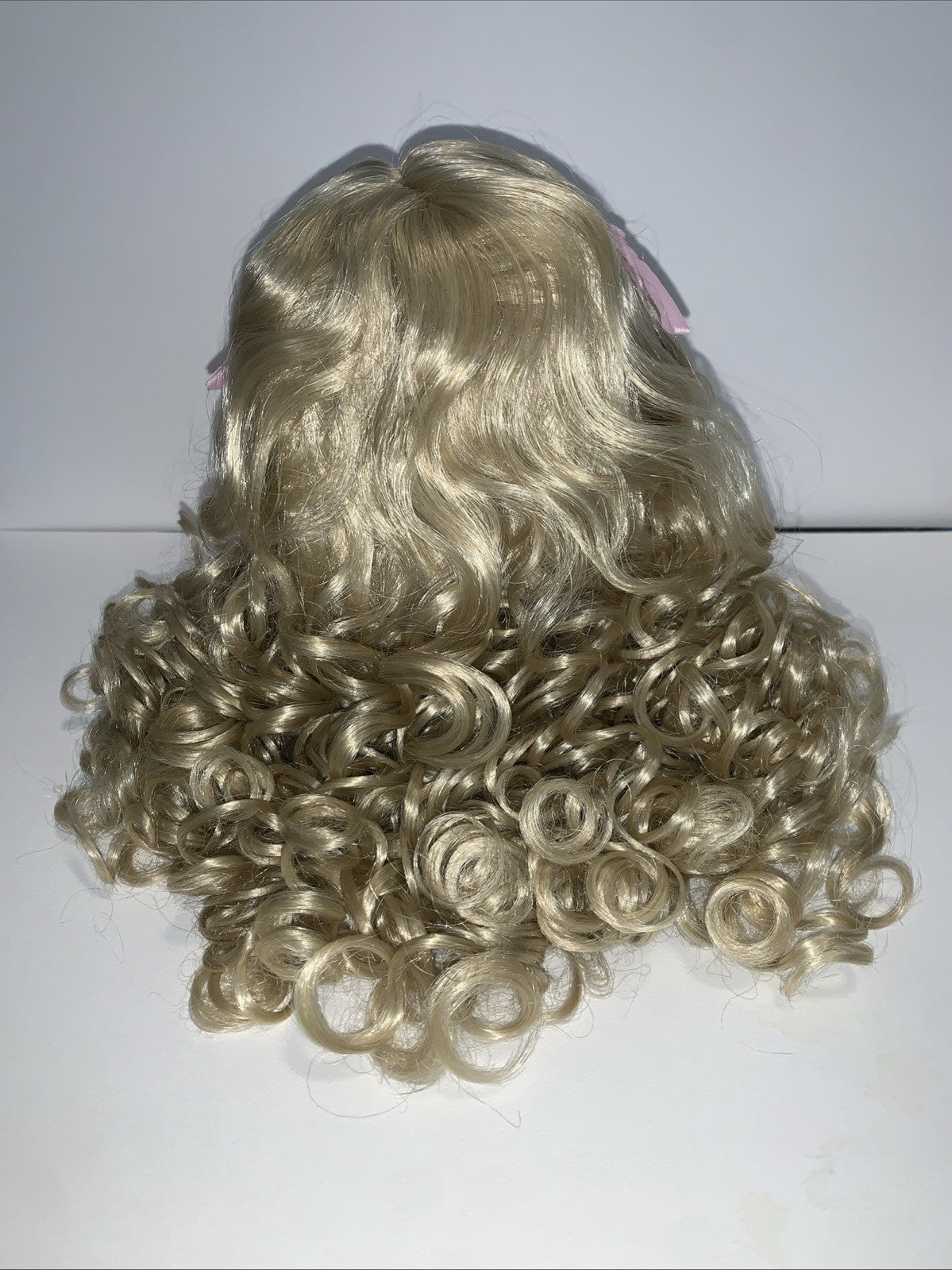 NEW Tallina's Doll Wig 15â Light Blonde Long Ringlets Style WTA3 DW435 Curly Tie
