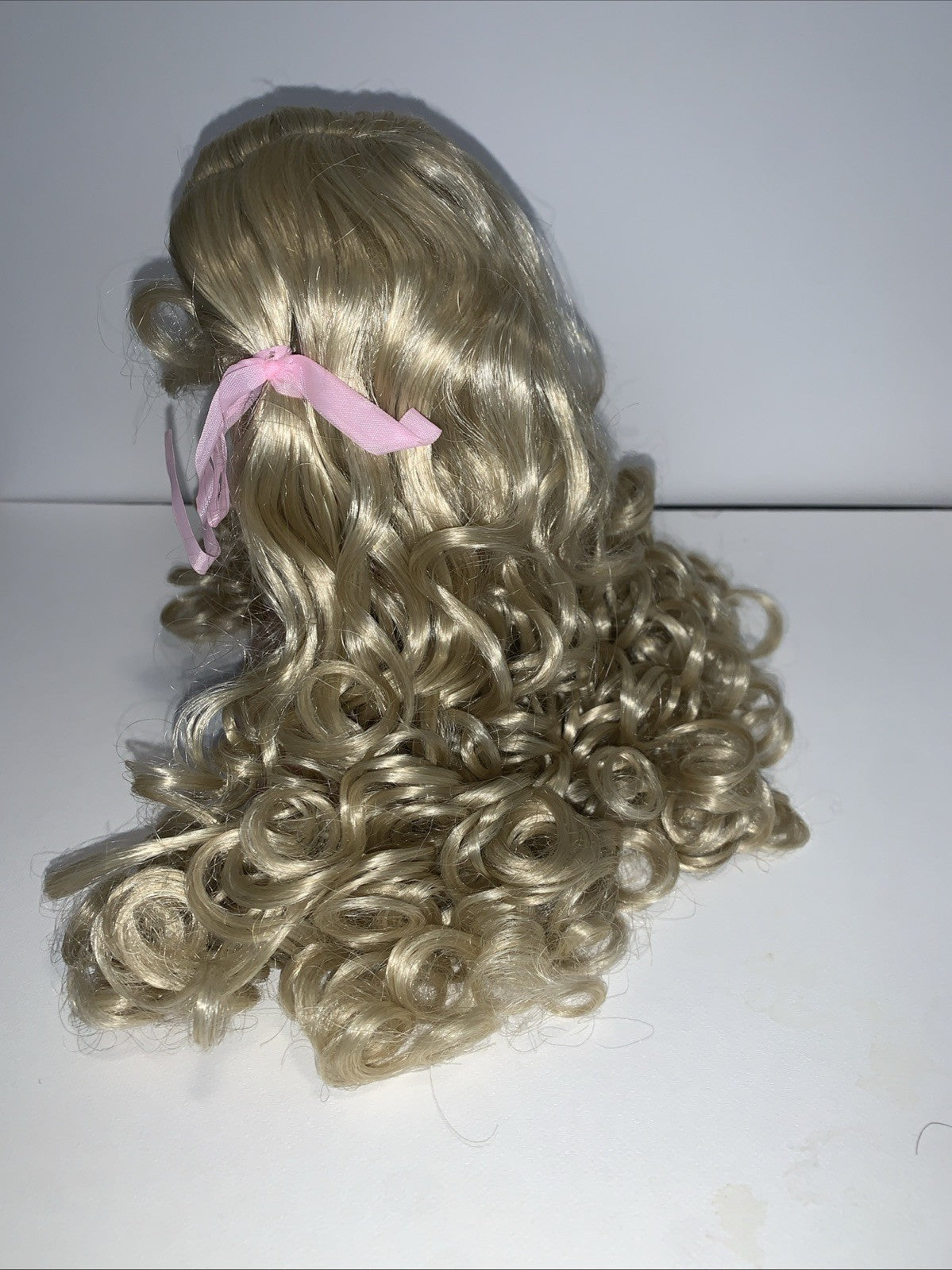 NEW Tallina's Doll Wig 15â Light Blonde Long Ringlets Style WTA3 DW435 Curly Tie