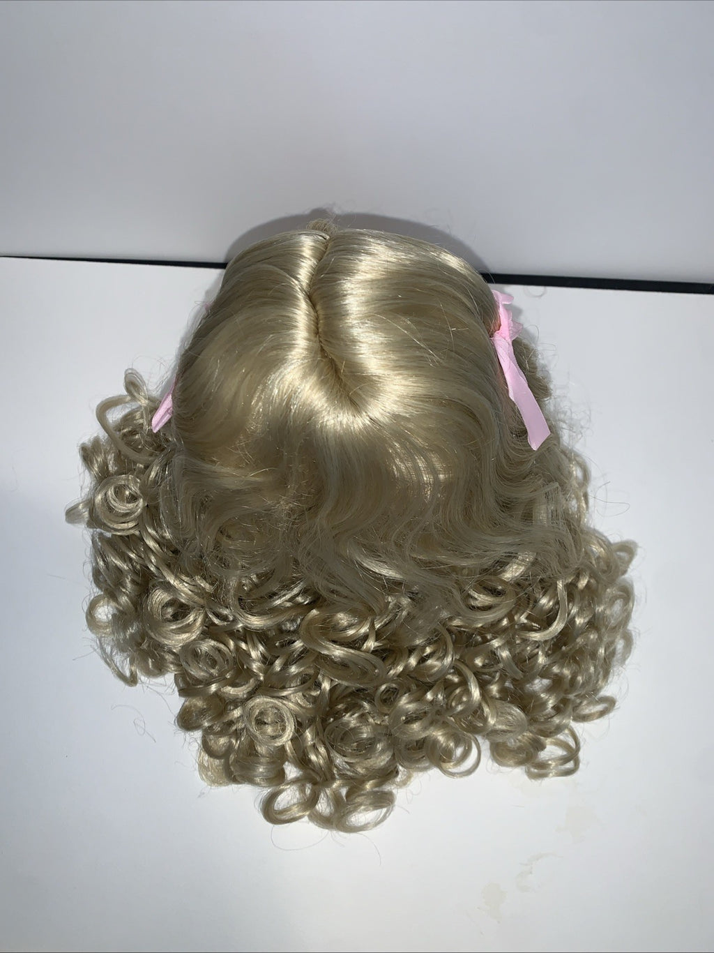 NEW Tallina's Doll Wig 15â Light Blonde Long Ringlets Style WTA3 DW435 Curly Tie