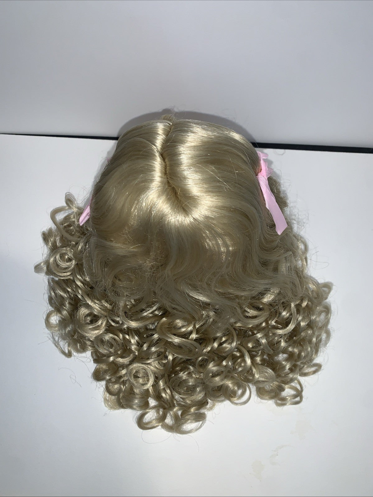 NEW Tallina's Doll Wig 15â Light Blonde Long Ringlets Style WTA3 DW435 Curly Tie