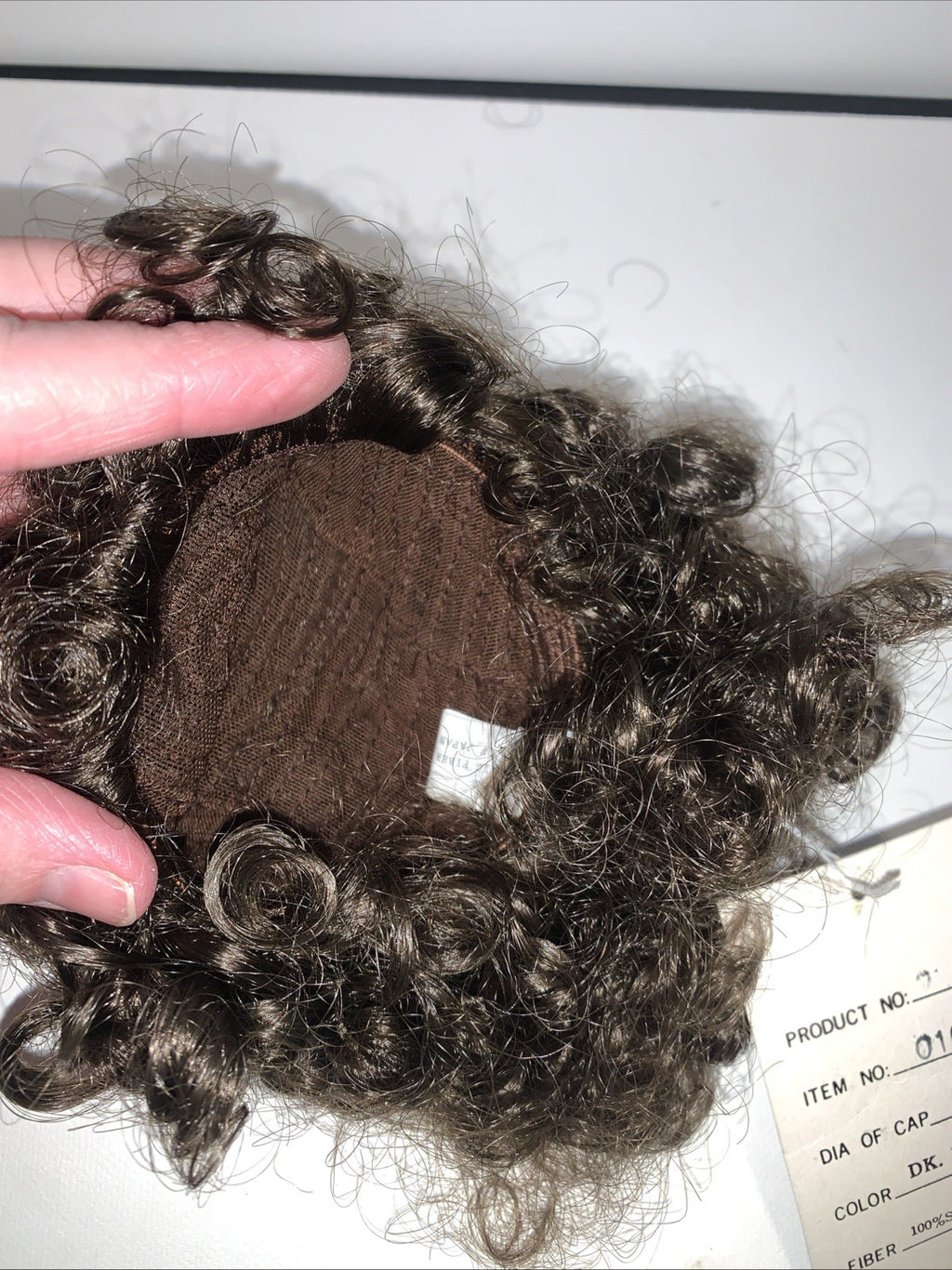 NEW Dollspart Doll Wig Curly 10â Dark Brown Ringlets 01022 Curls Synthetic Fiber