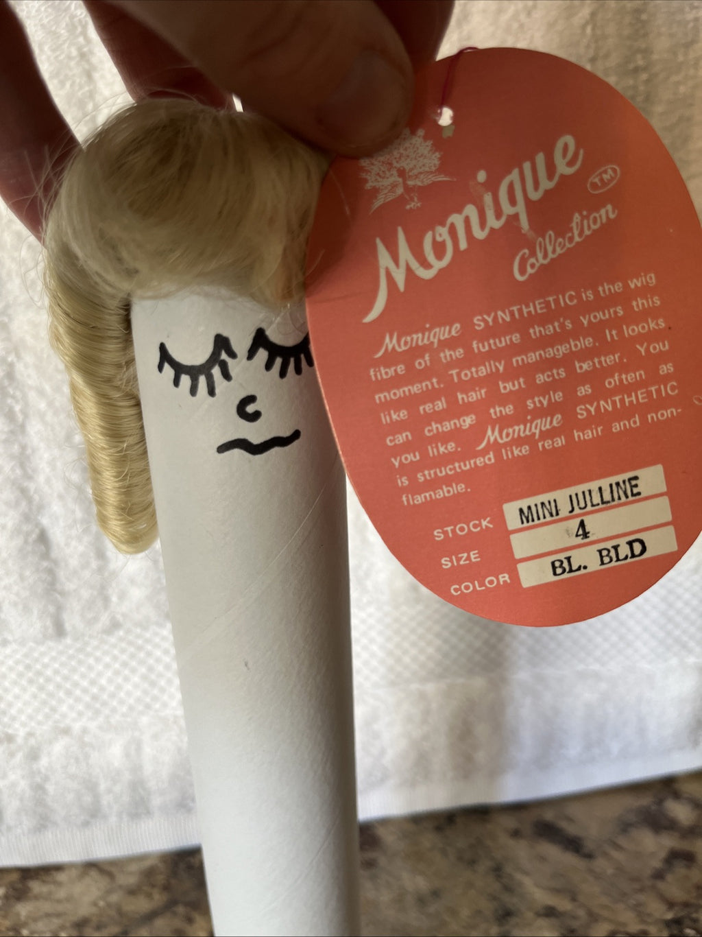NEW Monique Collection Doll Wig Mini Julline Size 4 Color Blonde Curls Ringlets